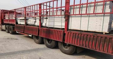 宝鸡 白麻荔枝面外墙干挂，工厂装车日常