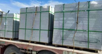 宝鸡 芝麻白花岗岩地铺石装车日常