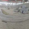 宝鸡 芝麻白异形坐凳，自然面光面弧形加工