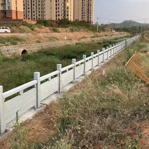 宝鸡 白麻河道栏杆效果展示图