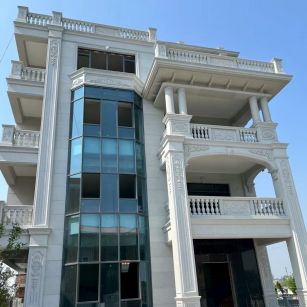 宝鸡 白麻花岗岩别墅外墙干挂效果展示