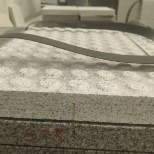 宝鸡 芝麻白花岗岩6.0公分荔枝面五轴加工雕刻盲点