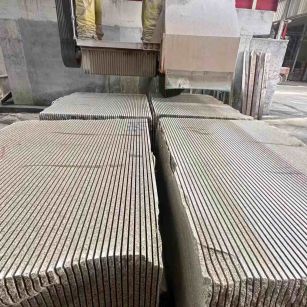 宝鸡 车间生产日常，黄金麻白麻花岗岩