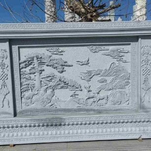 宝鸡 芝麻白大型照壁，屏风，影壁