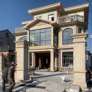 宝鸡 黄金麻花岗岩荔枝面别墅外墙干挂私家专属