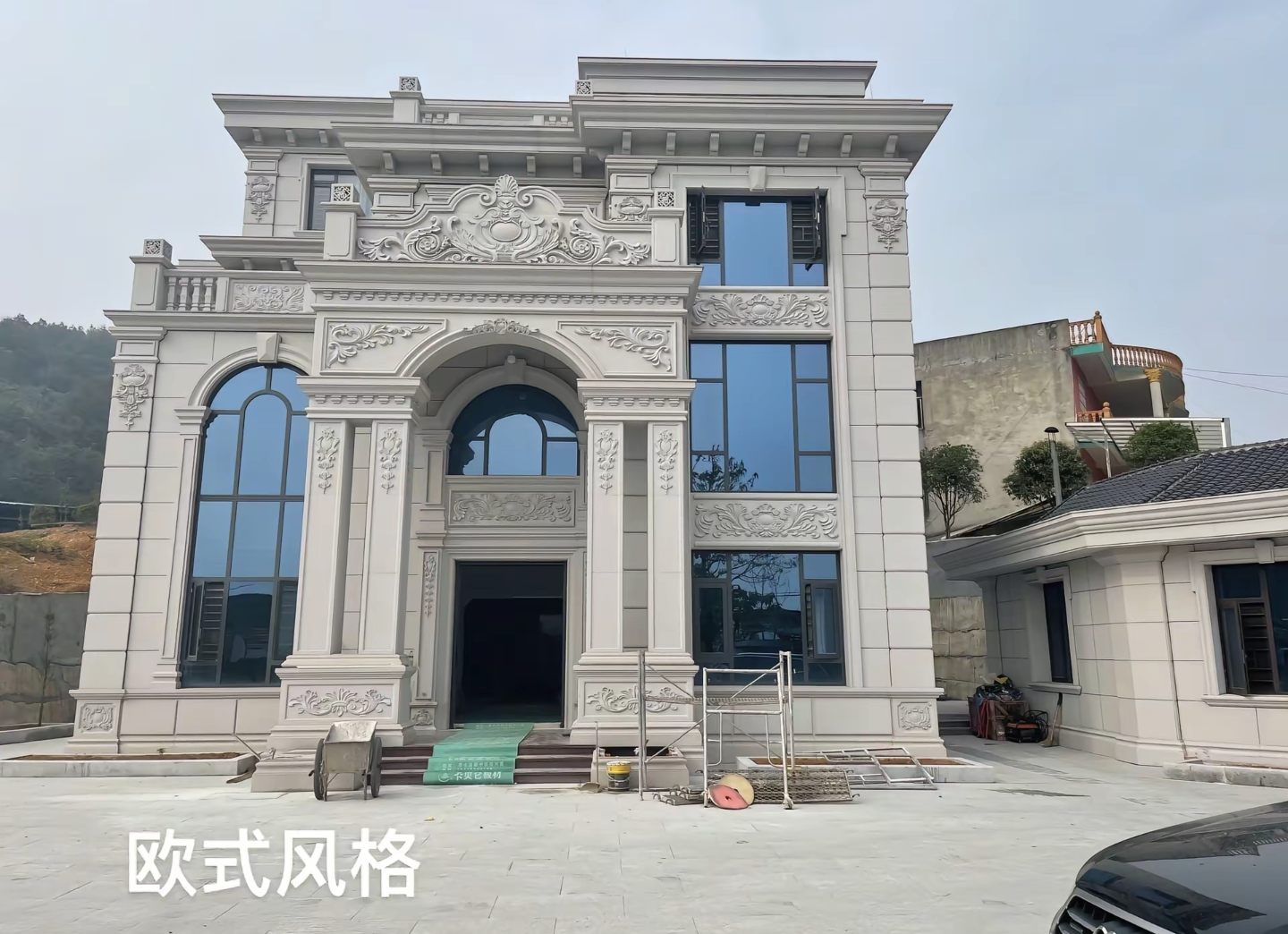 宝鸡 白麻花岗岩别墅外墙干挂