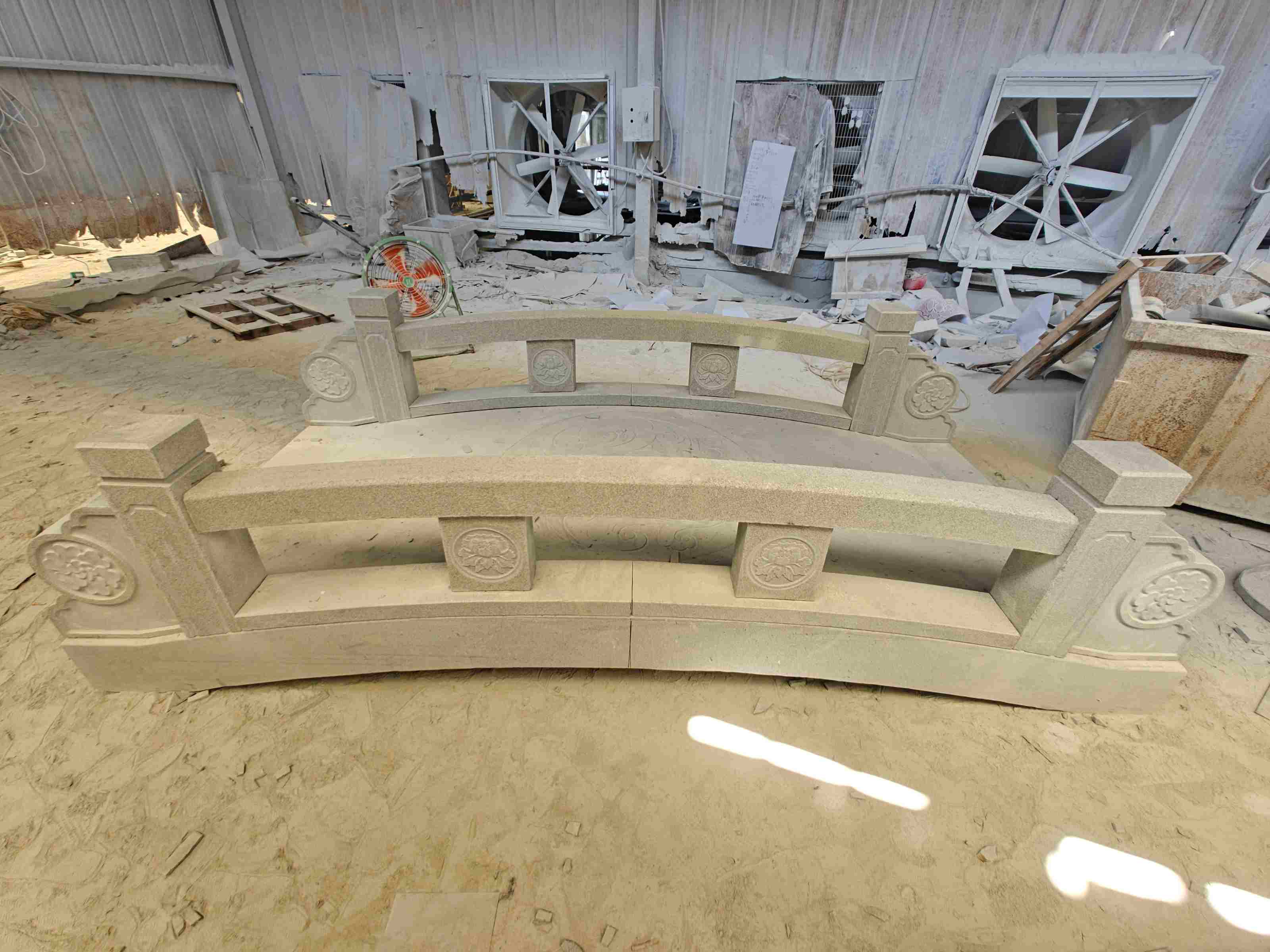 宝鸡 芝麻灰花岗岩异形加工-拱桥，石桥