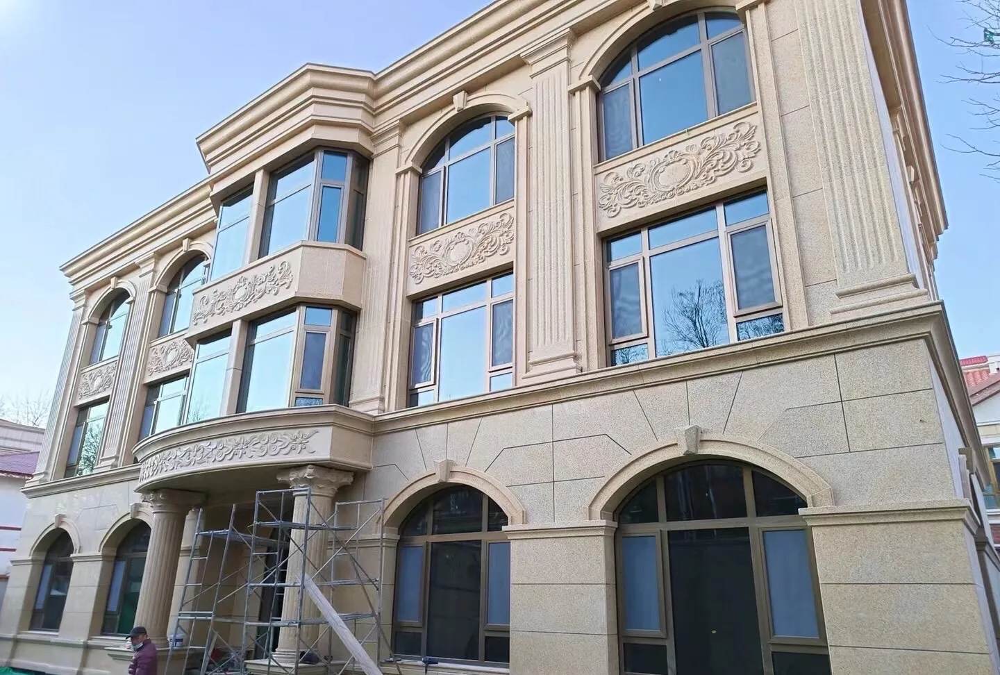 宝鸡 黄金麻花岗岩别墅外墙干挂