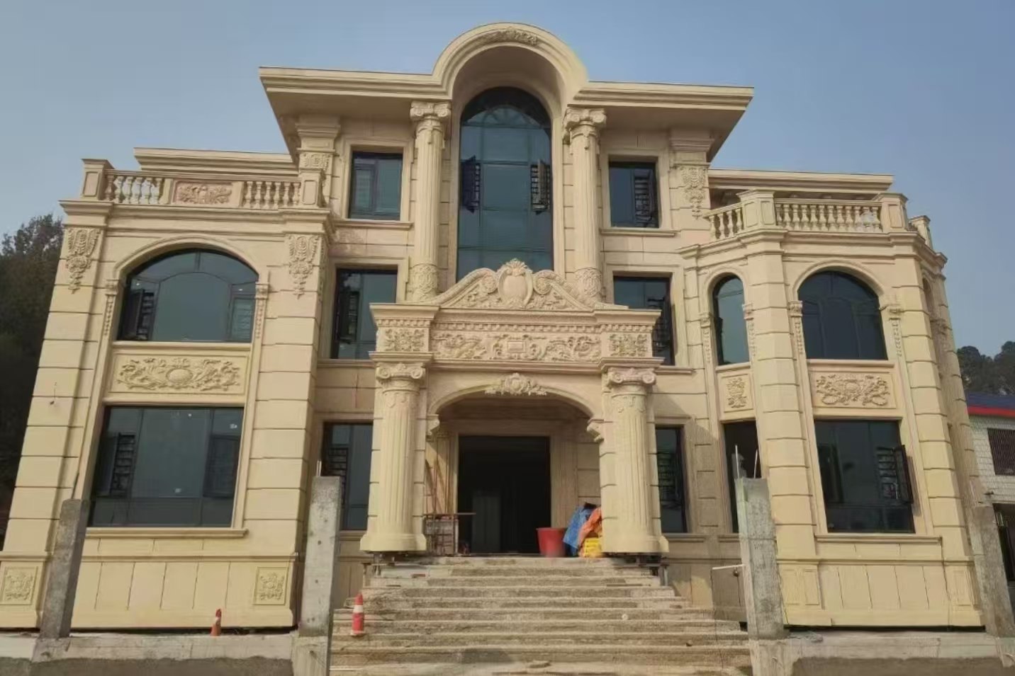 宝鸡 黄金麻花岗岩别墅外墙干挂