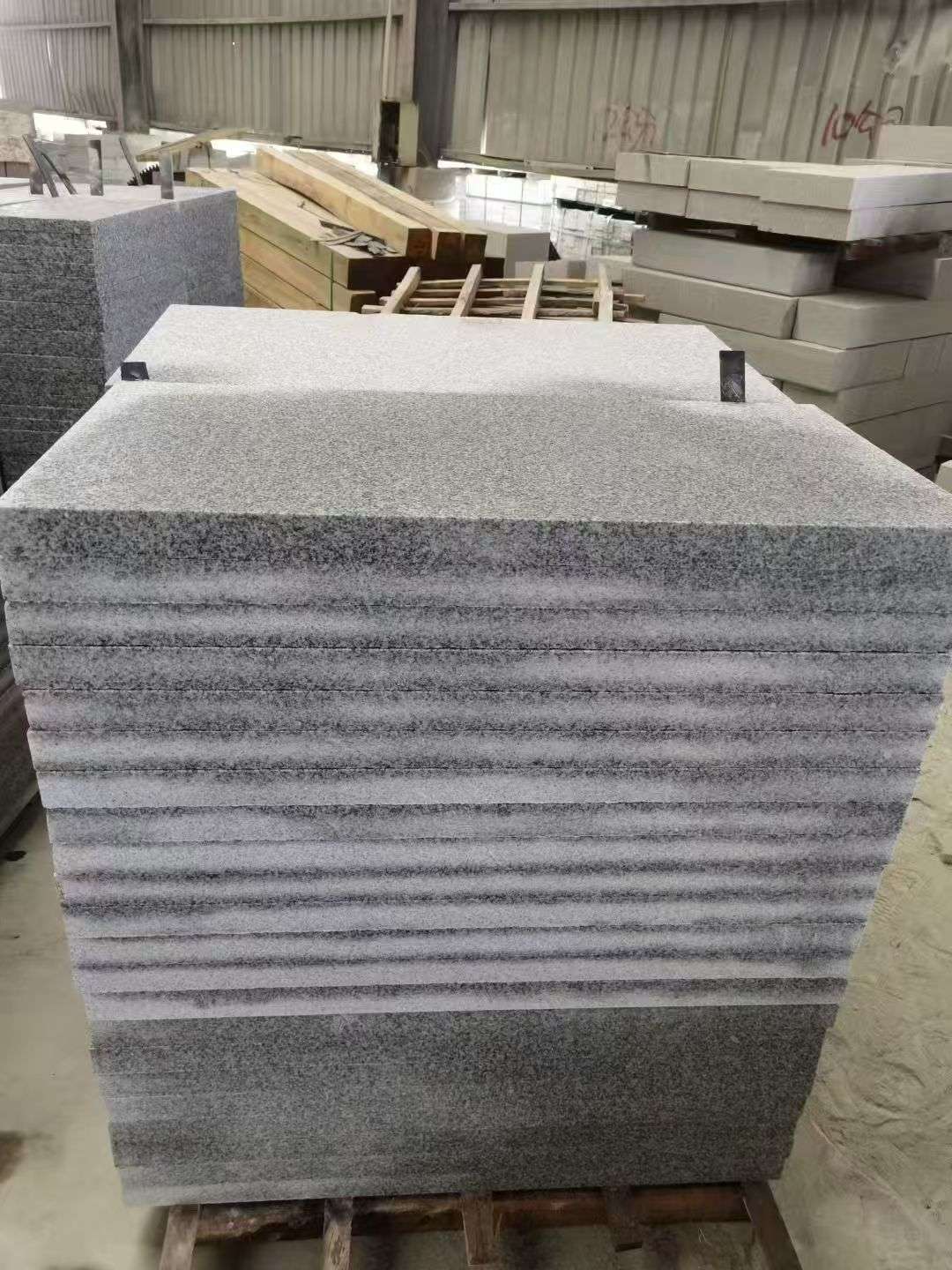 宝鸡 芝麻白5公分火烧地铺成品，900*400，规格可定制