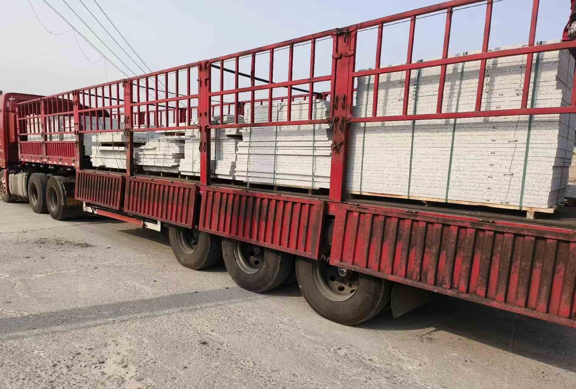 宝鸡 白麻荔枝面外墙干挂，工厂装车日常