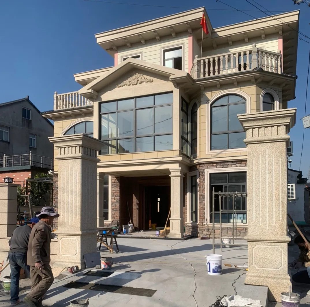 宝鸡 黄金麻花岗岩荔枝面别墅外墙干挂私家专属